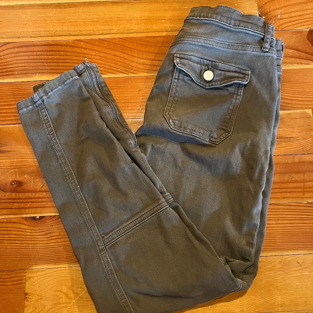 Low rise skinny cargos